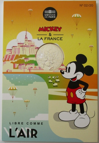 Frankreich 10 Euro 2018 Mickey Mouse Libre comme lAir