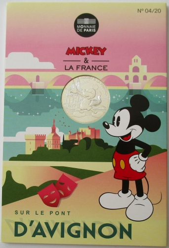 France 10 Euro 2018 Mickey Mouse Sur le Pont dAvignon Silver