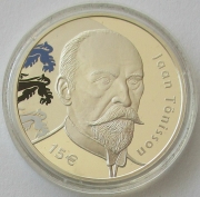 Estonia 15 Euro 2018 Jaan Tõnisson Silver