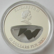 Fiji 10 Dollars 2012 Meteorites Cosmic Fireballs Kainsaz Silver