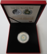 Laos 2000 Kip 2014 Lunar Pferd Jade