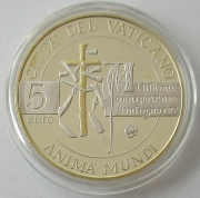 Vatican 5 Euro 2022 Anima Mundi Silver Gilded