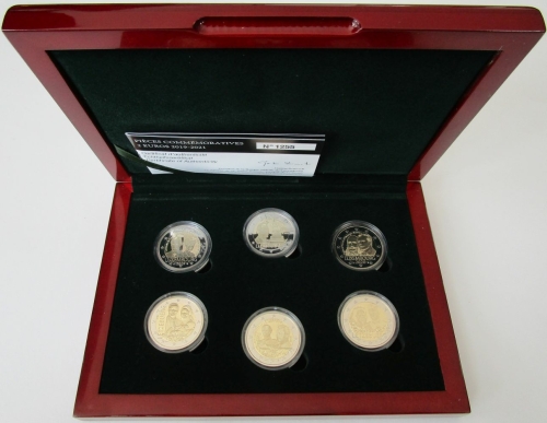 Luxemburg 6 x 2 Euro 2019-2021 PP Set