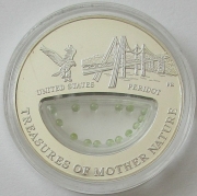 Fiji 1 Dollar 2012 Treasures of Mother Nature USA Peridot