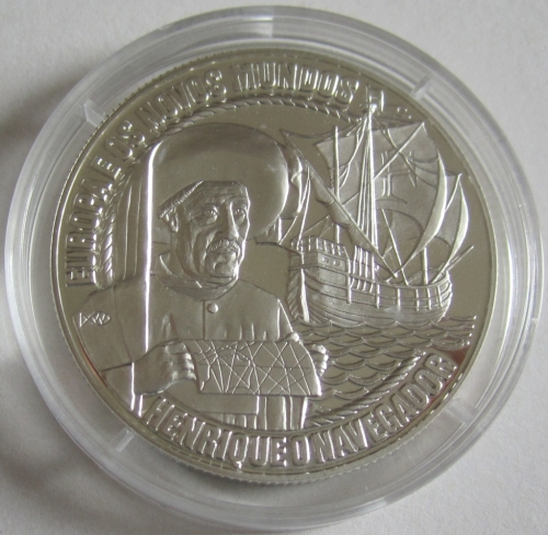 Portugal 25 ECU 1991 Henrique o Navegador Silver