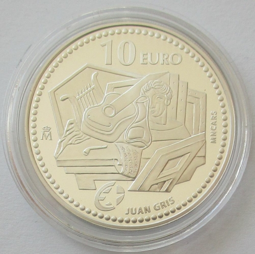 Spain 10 Euro 2012 Eurostar Juan Gris Silver