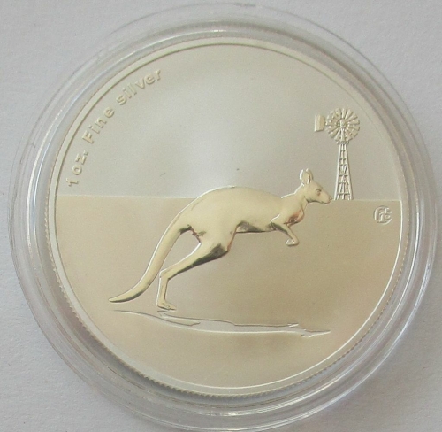 Australia 1 Dollar 2012 Kangaroo in Outback Fabulous 15 Privy 1 Oz Silver BU