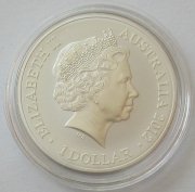 Australia 1 Dollar 2012 Kangaroo in Outback Fabulous 15 Privy 1 Oz Silver BU
