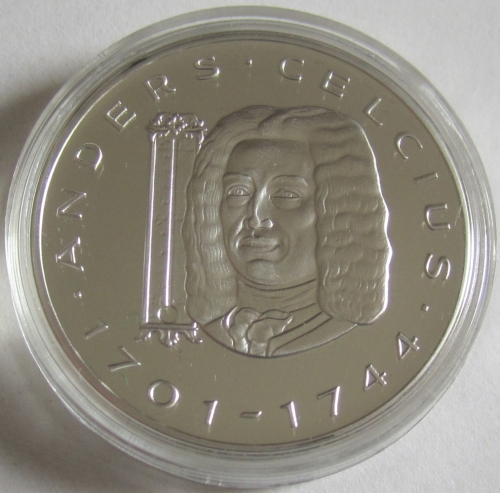 Sweden 20 ECU 1997 Anders Celsius Silver