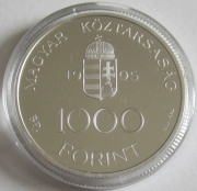 Ungarn 1000 Forint 1995 Europa Parlamentsgebäude in...