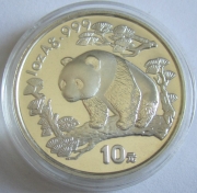 China 10 Yuan 1997 Panda Shanghai Mint (Kleines Datum)