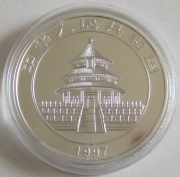 China 10 Yuan 1997 Panda Coloured 1 Oz Silver