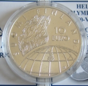 Finland 10 Euro 2002 50 Years Olympics Helsinki Silver BU