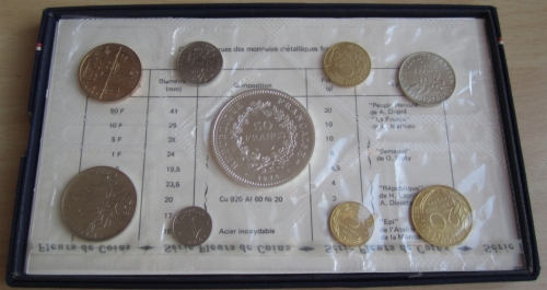 France Coin Set 1974