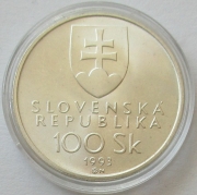 Slowakei 100 Korun 1993 Unabhängigkeit BU