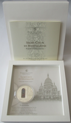 Cook Islands 10 Dollars 2014 Windows of Heaven Sacré-Cœur de Montmartre in Paris Silver