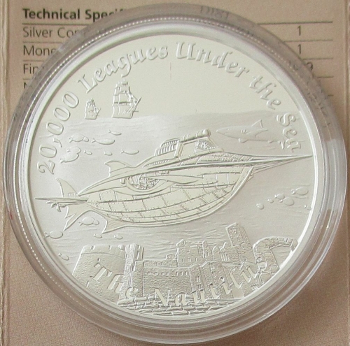 Tuvalu 1 Dollar 2015 Famous Ships That Never Sailed Nautilus