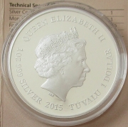 Tuvalu 1 Dollar 2015 Famous Ships That Never Sailed Nautilus