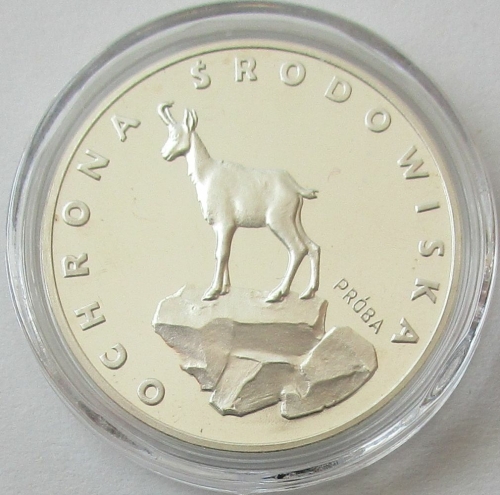Polen 100 Zlotych 1979 Tiere Tatra-Gämse Probe