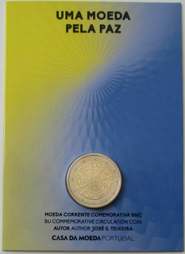 Portugal 2 Euro 2023 Uma Moeda Pela Paz BU