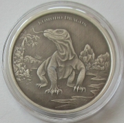 Tokelau 2 Dollars 2022 Komodo Dragon Antique-Finish