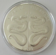 Tokelau 5 Dollars 2025 Mirror Lunar Schlange