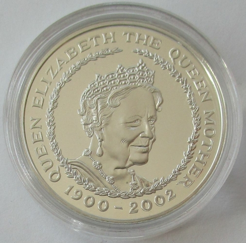 Großbritannien 5 Pounds 2002 Queen Mother PP