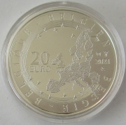 Belgium 20 Euro 2021 Roger Raveel Silver