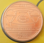 Italien 5 Euro 2021 150 Jahre Telefon von Antonio Meucci