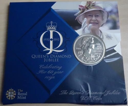 Großbritannien 5 Pounds 2012 Diamond Jubilee BU