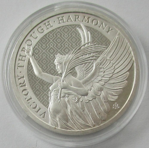 Saint Helena 1 Pound 2021 Queens Virtues Victory through Harmony 1 Oz Silver