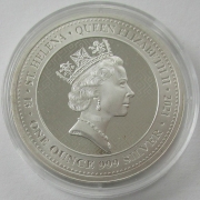 Saint Helena 1 Pound 2021 Queens Virtues Victory through...