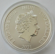 Niue 2 Dollars 2021 Disney Mickey Mouse & Goofy