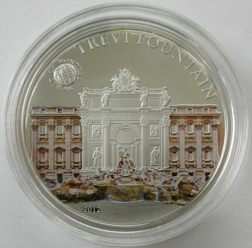 Palau 5 Dollars 2012 World of Wonders Trevi-Brunnen in Rom