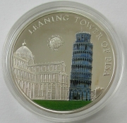 Palau 5 Dollars 2011 World of Wonders Schiefer Turm von Pisa