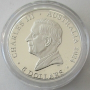 Australien 5 Dollars 2024 Hourglass Dolphin High Relief