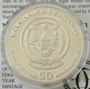 Rwanda 50 Amafaranga 2023 Ships Great Eastern 1 Ounce...