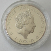 United Kingdom 2 Pounds 2021 50 Years Mr. Men 1 Oz Silver Proof