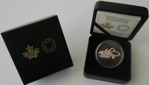 Canada 20 Dollars 2022 Discovering Dinosaurs Mercurys Horned Face 1 Oz Silver