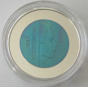 Luxembourg 5 Euro 2017 Castle Useldange Silver Niobium