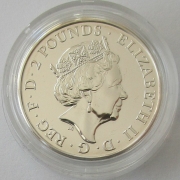 Großbritannien 2 Pounds 2021 Britannia BU