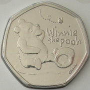 United Kingdom 50 Pence 2020 Winnie the Pooh BU