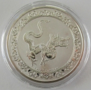 Niue 2 Dollars 2020 Celestial Animals Yellow Snake