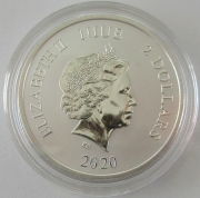 Niue 2 Dollars 2020 Celestial Animals Red Phoenix