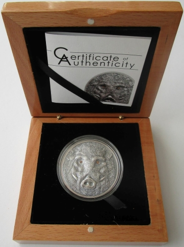 Mongolia 500 Togrog 2018 Wildlife Protection Wild Boar 1 Oz Silver