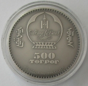Mongolia 500 Togrog 2019 Wildlife Protection Gobi Bear 1 Oz Silver