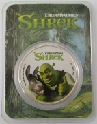 Niue 2 Dollars 2021 20 Years Shrek 1 Oz Silver Coloured