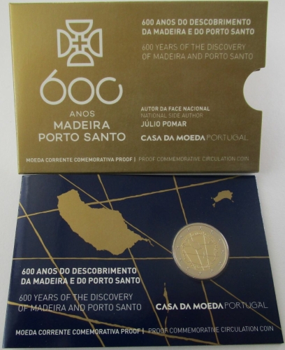 Portugal 2 Euro 2019 600 Jahre Entdeckung Madeira & Porto Santo PP