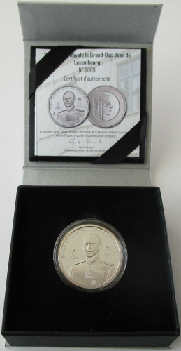 Luxemburg 5 Euro 2019 Großherzog Jean