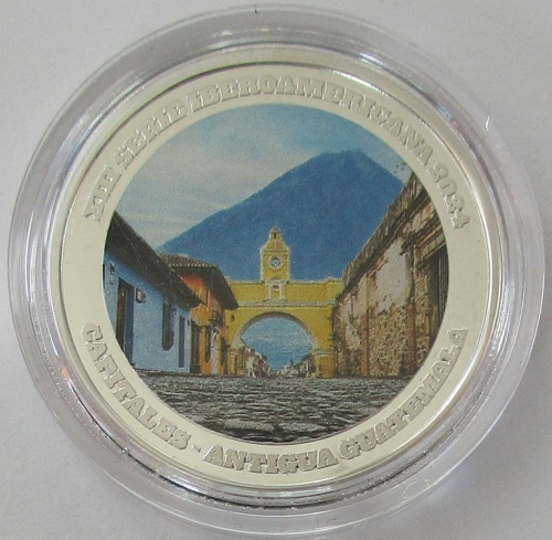 Guatemala 1 Quetzal 2024 Ibero-America Capitals Antigua Silver